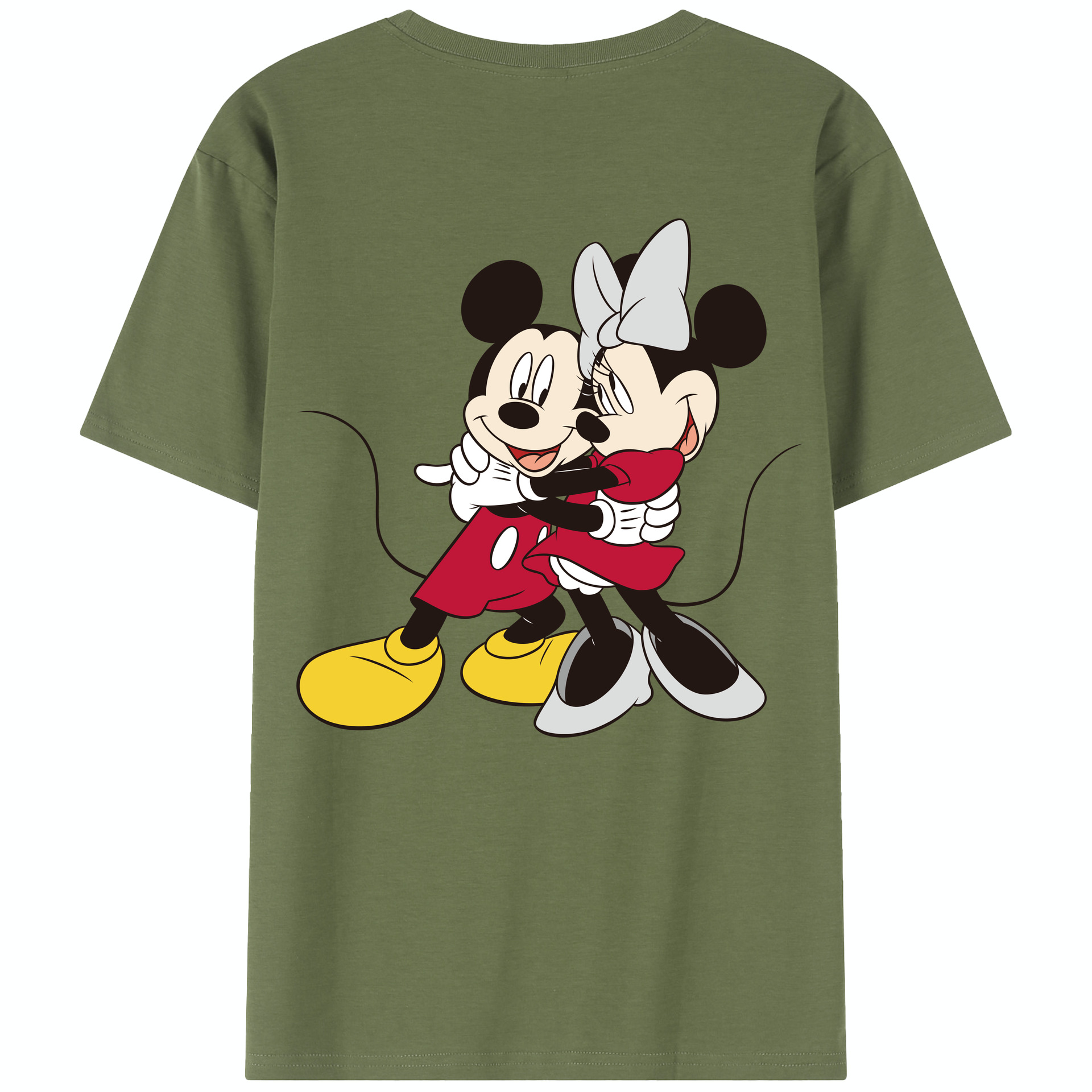 （画像用） ミッキーマウス Mickey Mouse 綿100％半袖Tシャツ（背面プリント）